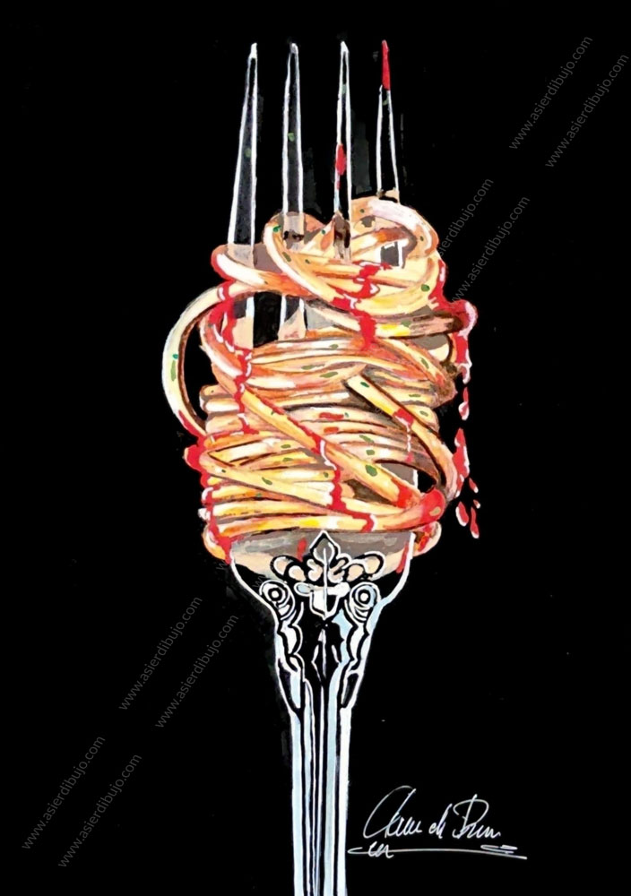 Spaghetti enrollado en tenedor: La estética de lo cotidiano